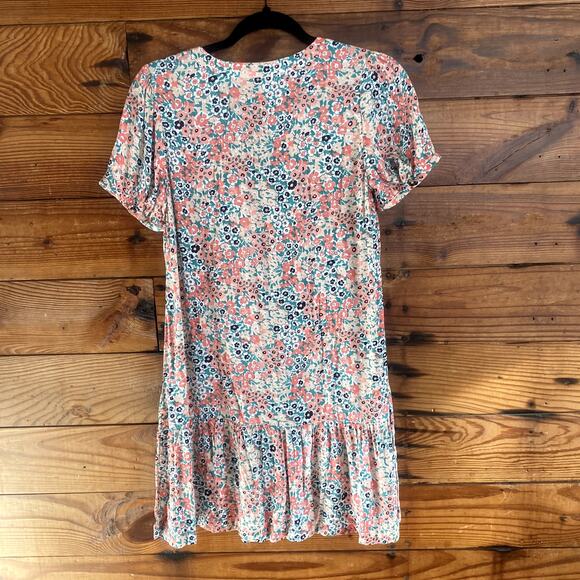 Loft Floral Flounce Shirtdress size XXSP - Picture 5 of 6